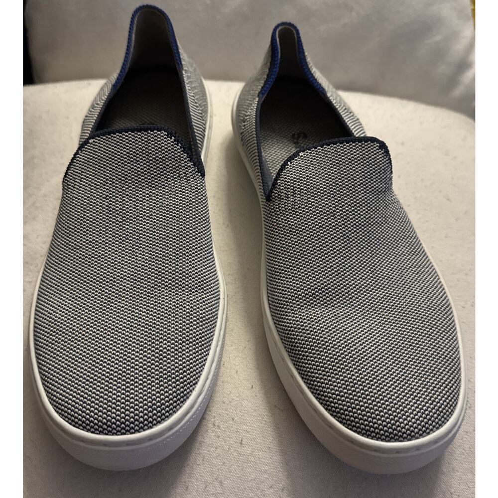 Rothy's The Original Slip On Sneakers Loafers Shoes Womens Size 8 Coast Blue